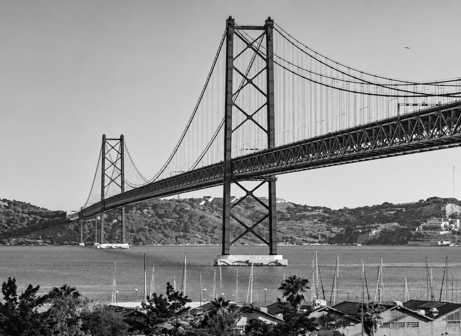 25 de Abril Bridge over the Tagus in Lisbon